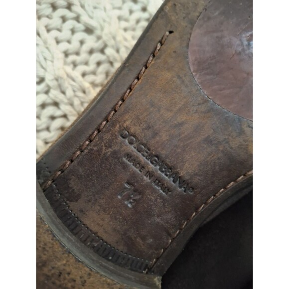 Dolce & Gabbana Men's Leather Brogue Shoes, Made In Italy.  Size US 11. - Picture 9 of 9